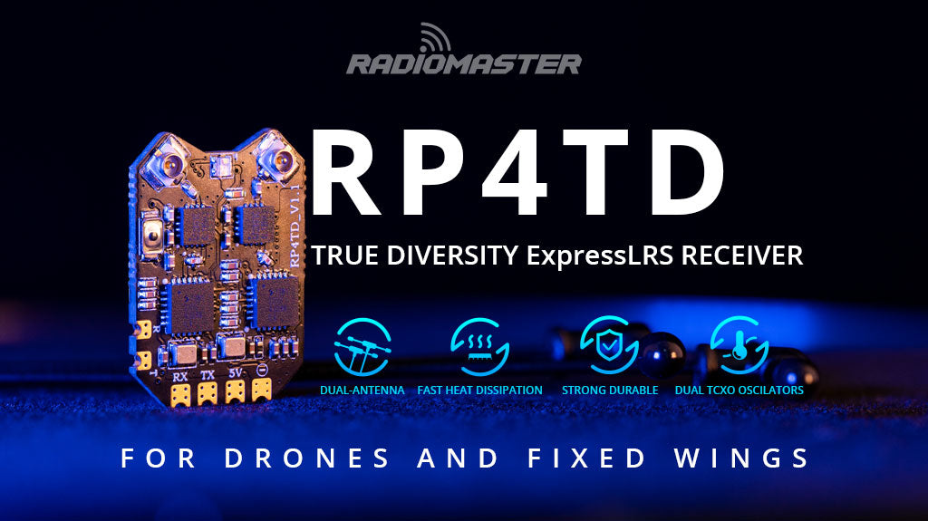 RP4TD ExpressLRS 2.4GHz Diversity Receiver