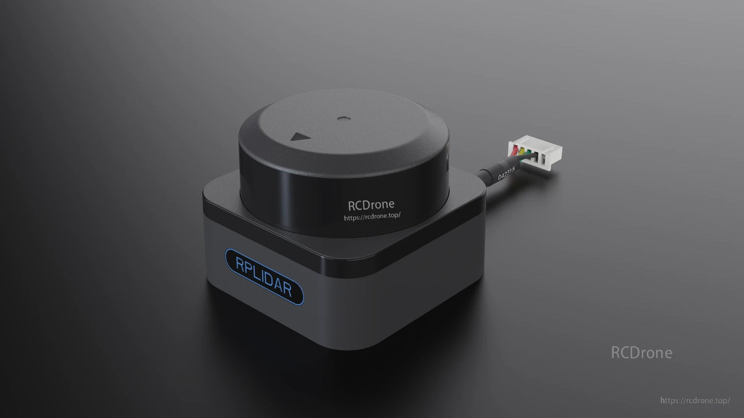 RPLIDAR S3 is a 2D ToF LiDAR scanner with 40m range, 32kHz scan rate, 0.1125° resolution, and IP65 rating for dust/water resistance.