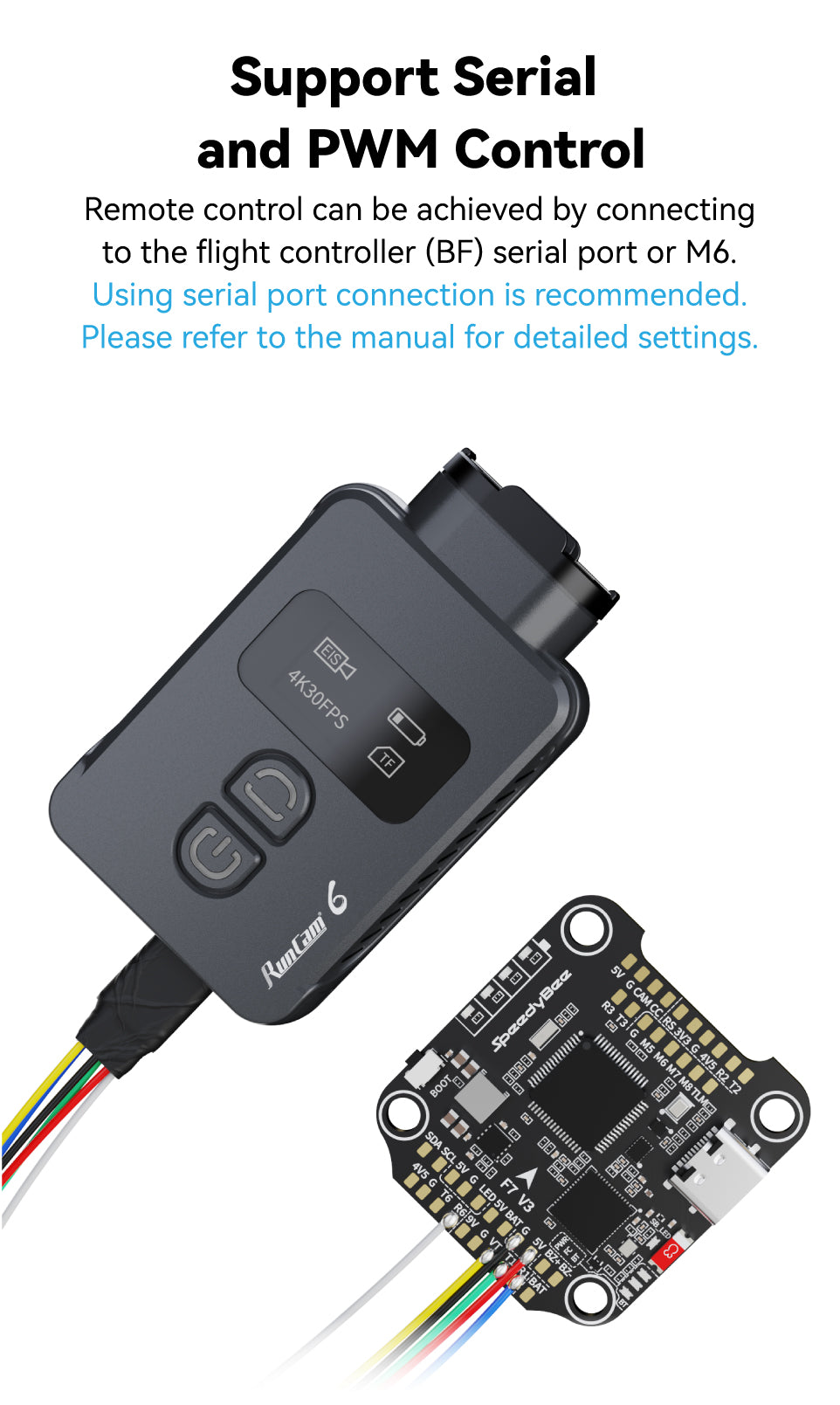 RunCam 6 RunCam 6 Action Camera, Specifications Model RunCam 6 Image Sensor SONY IMX377 (12MP