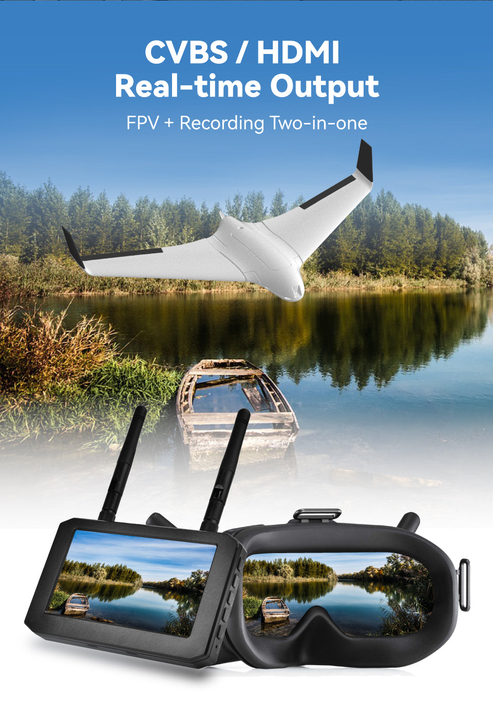 RunCam 6 RunCam 6 Action Camera, CVBS / HDMI Real-time Output FPV + Recording Two-in