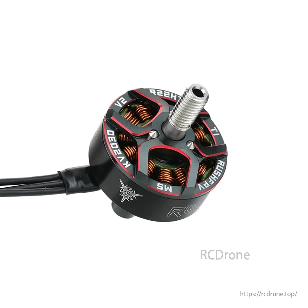 RUSHFPV VROOM 2505.5 Motor, The RUSHFPV VROOM and RACING V2 series motors offer burst power, explosion resistance, and throttle response for SBANG style, freestyle, and competitive FPV racing pilots.
