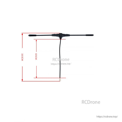 RX Diversity Receiver, Compact 10.5cm RX diversity receiver for ELRS dual-band systems, enhancing signal reliability and performance in long-range drone operations.