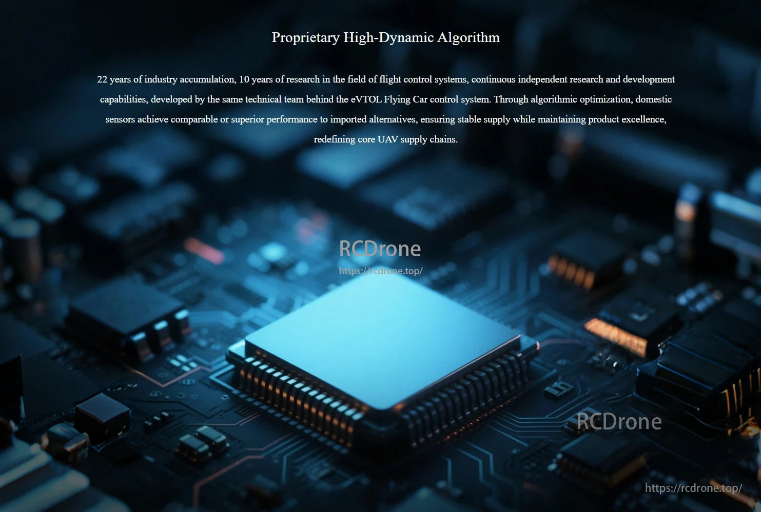 RadioLink CrossFlight-CE Flight Controller, A 22-year expert in high-dynamic algorithms, with 10 years in flight control, develops optimized domestic sensors that rival imports, ensuring stable supply and redefining UAV chains.