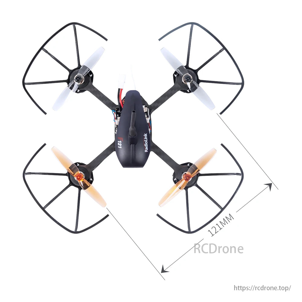 RadioLink Eneopterinae F121 FPV Training Drone, The RadioLink Eneopterinae F121 is a compact FPV training drone with a 2 km range, 10-minute flight time, inertial navigation, and coreless motors.