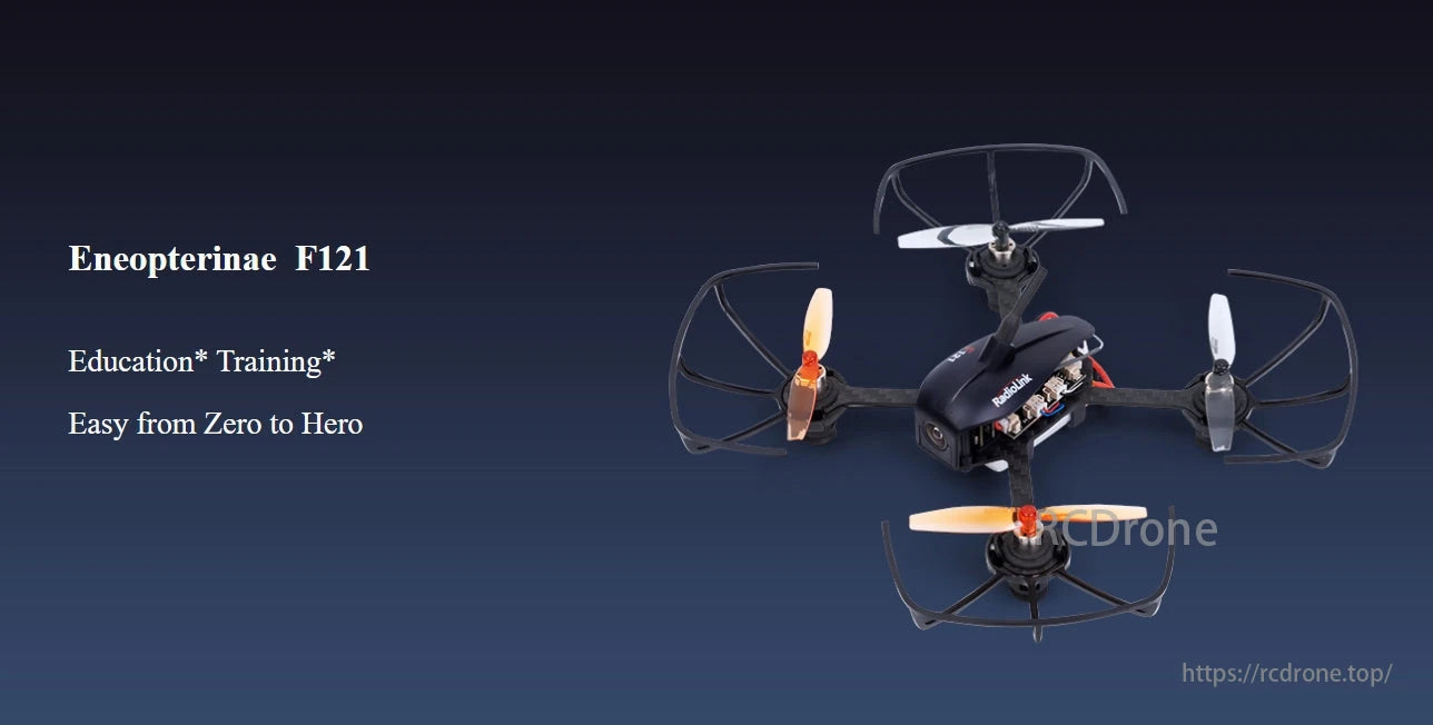 RadioLink Eneopterinae F121 FPV Training Drone, The Eneopterinae F121 FPV drone is designed for education and training, making it easy to learn flying from beginner to advanced levels.