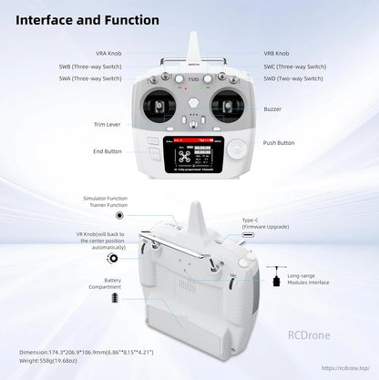 RadioLink T12D 12CH RC送信機 ELRS・Crossfire対応、シミュレーター RadioLink T12D 12CH RC送信機 ELRS・Crossfire対応、シミュレーター