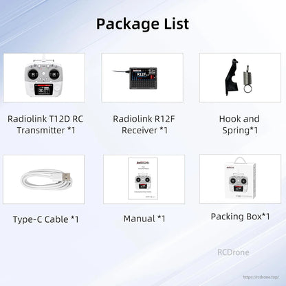 RadioLink T12D 12CH RC送信機 ELRS・Crossfire対応、シミュレーター RadioLink T12D 12CH RC送信機 ELRS・Crossfire対応、シミュレーター