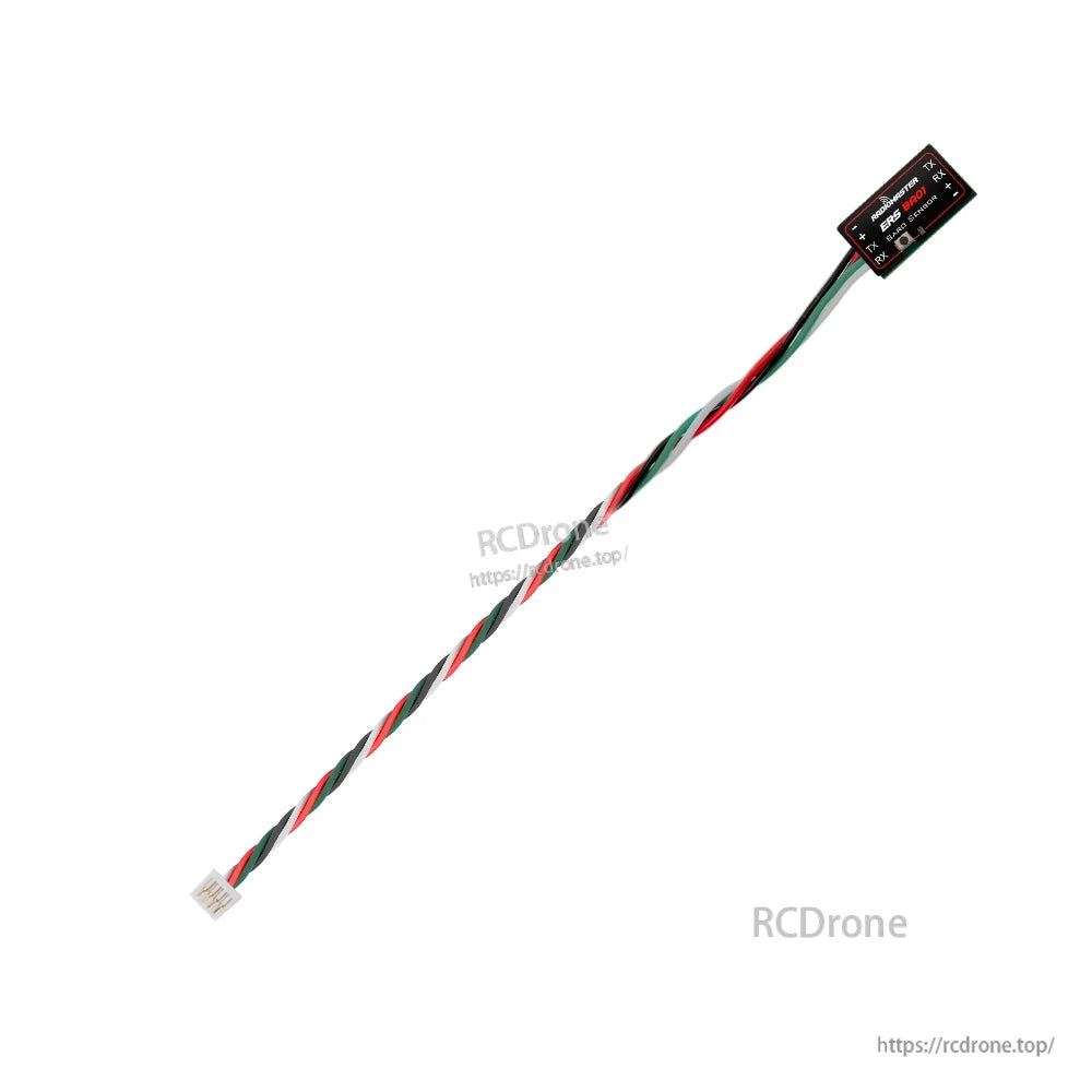 ERS-BA01 sensor with long twisted red, green, and black lead ending in small white plug