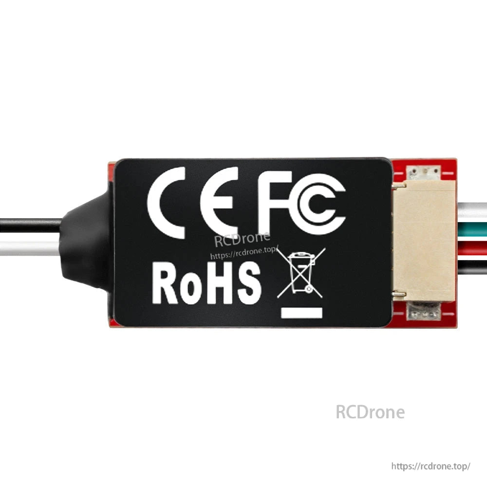 Back side of ERS-RC01 module showing CE, FCC, and RoHS compliance icons