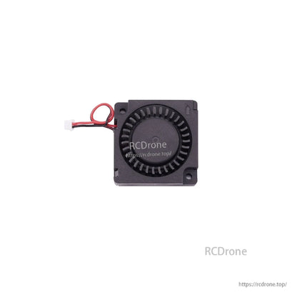 RadioMaster GX12 radio cooling fan blower with wired connector, top view