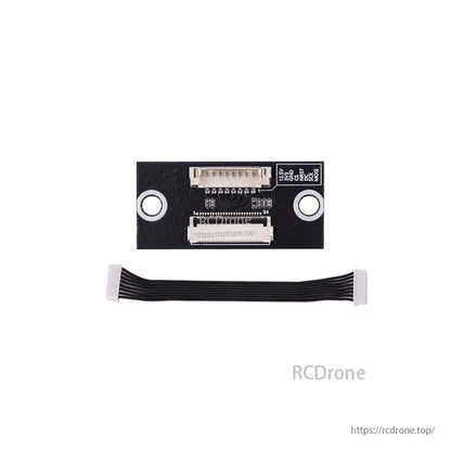 RadioMaster GX12 Screen-to-Main PCB Connector board with two ports and included ribbon cable