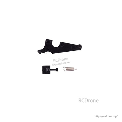 RadioMaster MT12 handwheel hook assembly spare parts set with lever, mounting block, screw, and spring