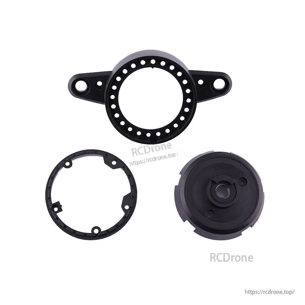 RadioMaster MT12 directional plastic components set—circular mounting ring, inner ring, and dial cover parts