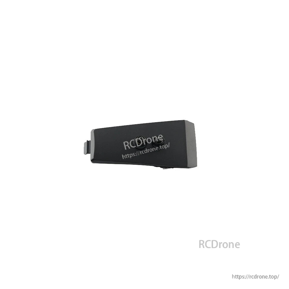 Black expansion module cartridge, side view showing slim rectangular housing and mounting tab