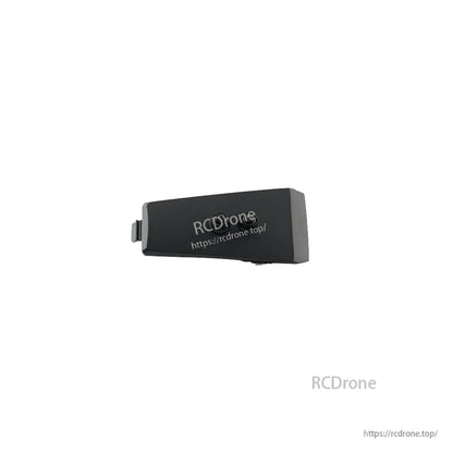 Black expansion module cartridge, side view showing slim rectangular housing and mounting tab
