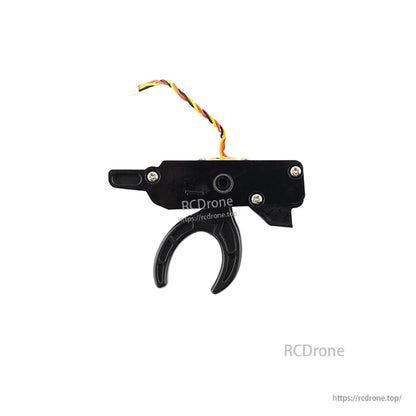 RadioMaster MT12 surface radio trigger assembly side view with adjustable trigger and twisted wire lead