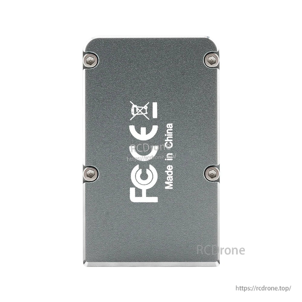 NEXUS-X underside view with FCC and CE markings and “Made in China” label