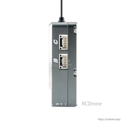 NEXUS-XR side view showing two stacked ports labeled B and C on the корпус