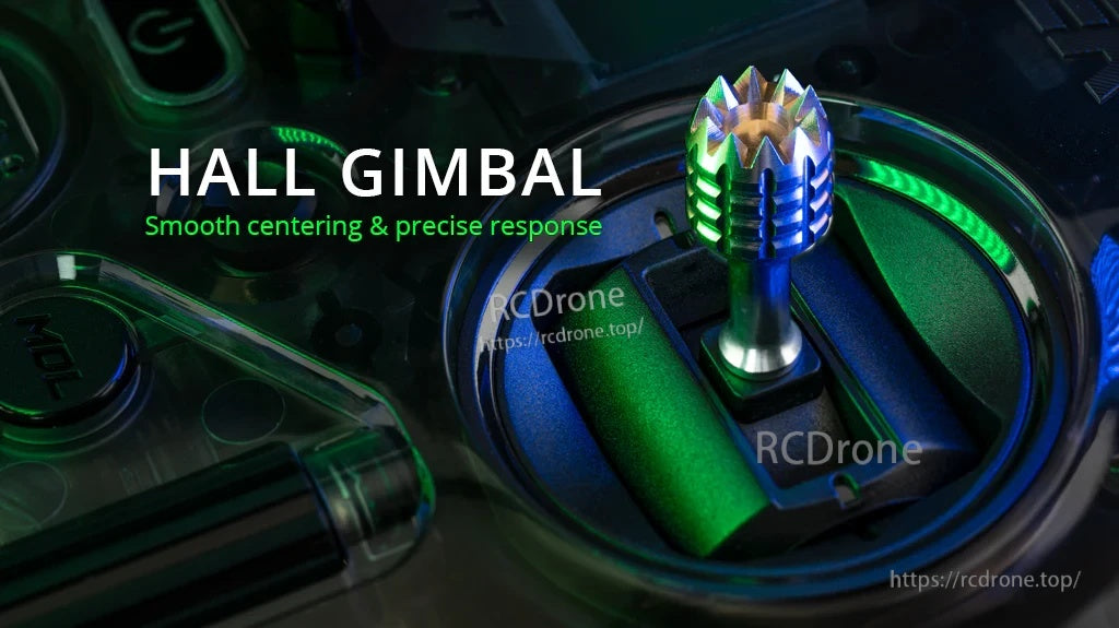 RadioMaster Pocket Gimbal Stick installed on Pocket controller Hall gimbal for smooth centering and precise response