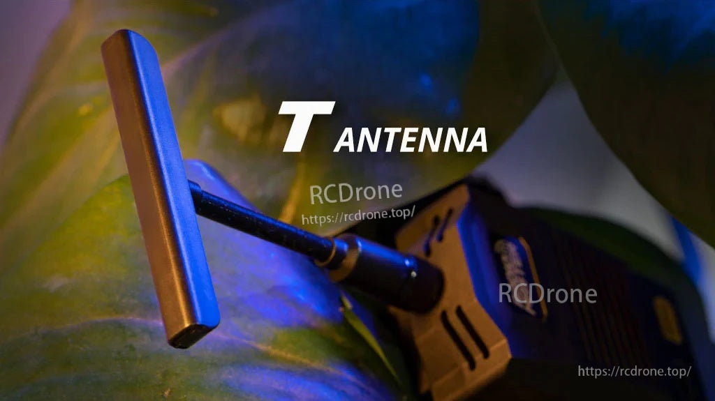T-shaped antenna included with the RadioMaster Ranger Nano ExpressLRS module for broad 2.4GHz signal coverage