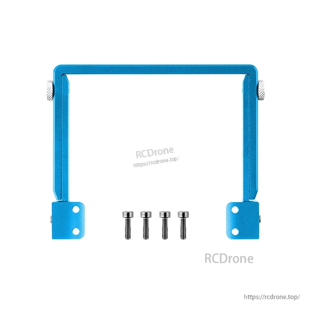 Blue adjustable CNC folding stand bracket and four screws for TX15 transmitter