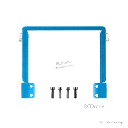 Blue adjustable CNC folding stand bracket and four screws for TX15 transmitter