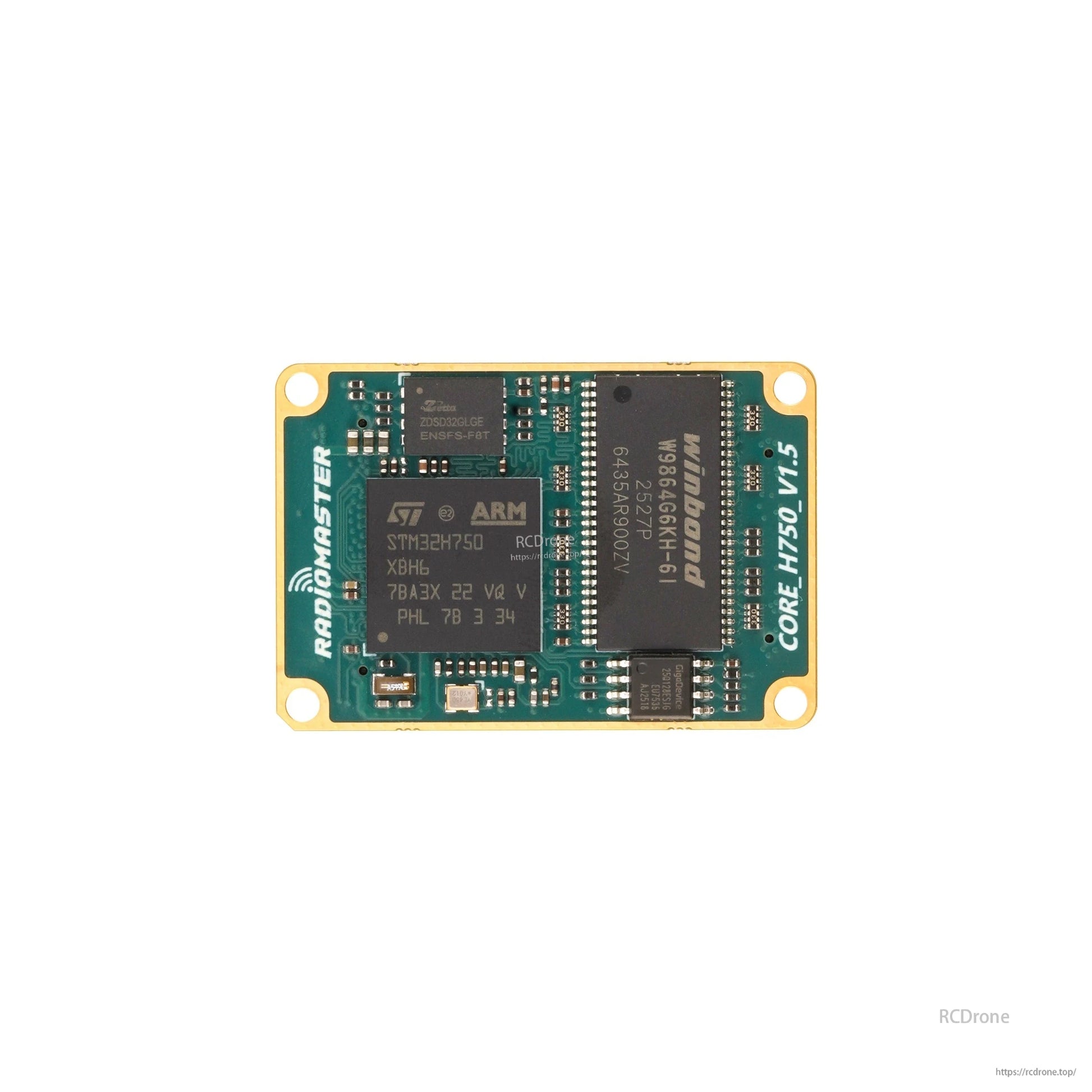 RadioMaster TX15 H750 core daughter board replacement module, top view PCB marked CORE H750 V1.5