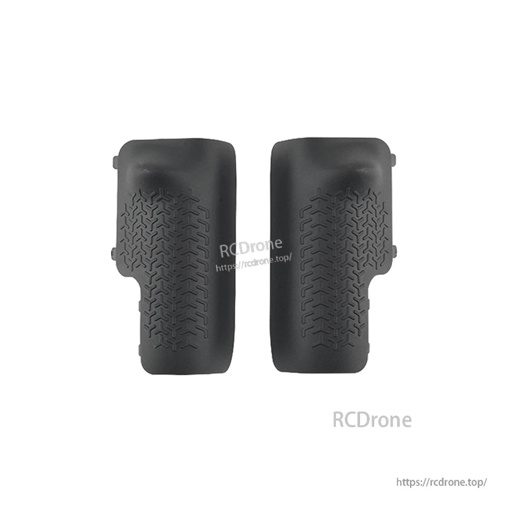 Pair of RadioMaster TX15 rear grip covers with anti-slip textured pattern, left and right pieces