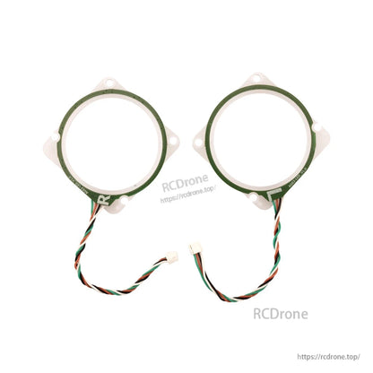 RadioMaster TX16S MK3 gimbal RGB LED light ring set with wiring leads and plug connectors