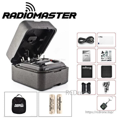 RadioMaster TX16S MKII V4.0 Mark II Hall Gimbal 4IN1 ELRS Radio Controller Transmitter EdgeTX/OpenTX for RC FPV Drone
