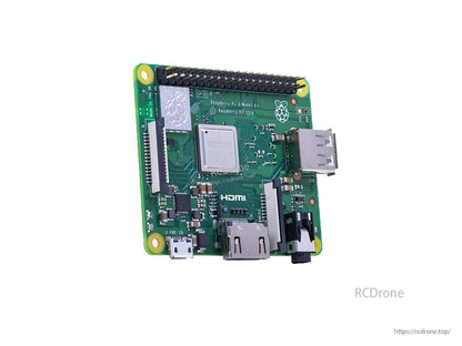 Raspberry Pi 3 Model A+: 1.4GHz quad-core, 512MB RAM, dual-band Wi-Fi, Bluetooth 4.2/BLE, compact single-board computer for DIY projects and IoT applications.