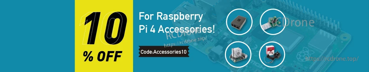 Raspberry Pi 4 Computer, Raspberry Pi 4 accessories offer discount code for 10 percent off purchases today