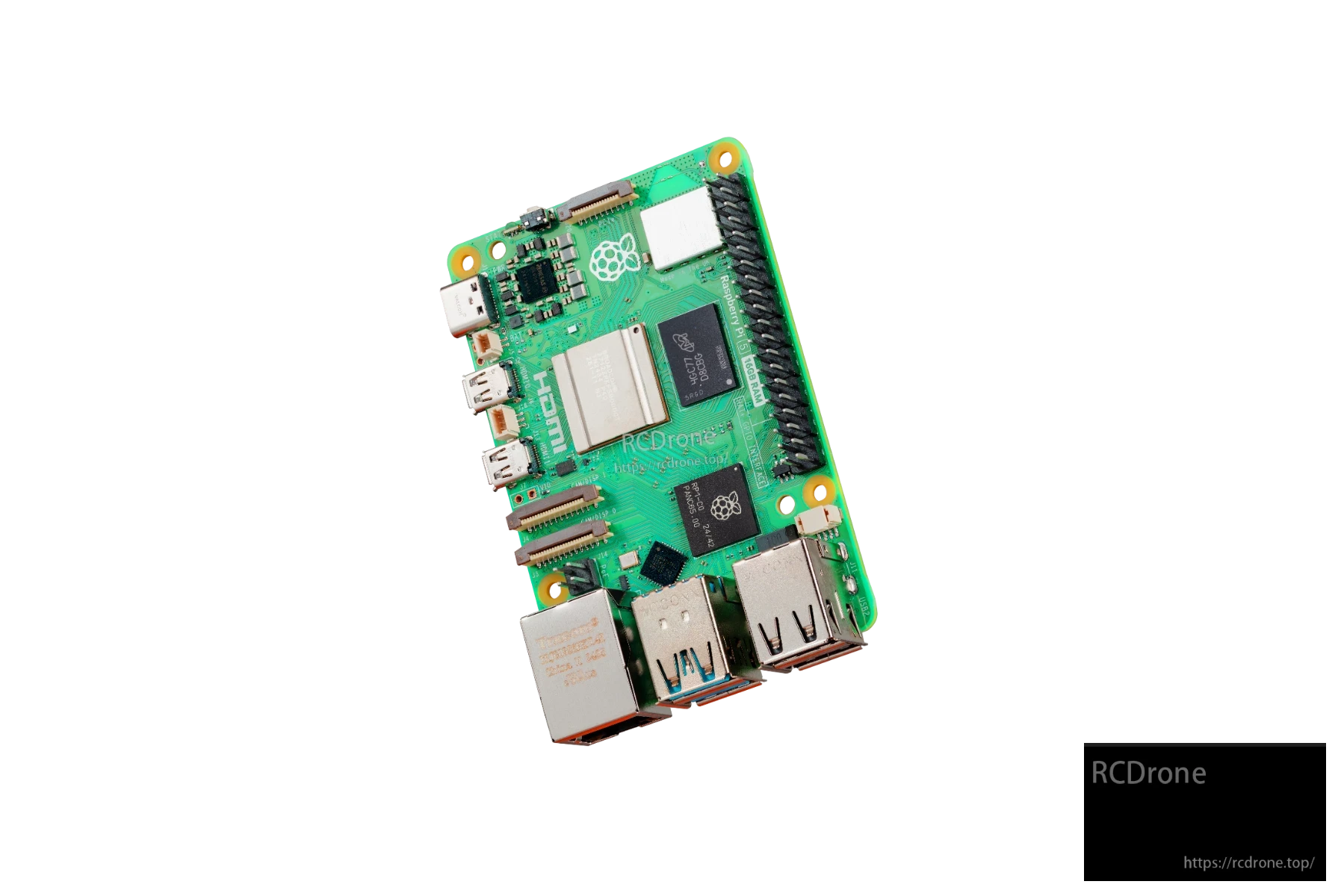 Raspberry Pi 5 16GB Development Computer, 2.4GHz Cortex‑A76, VideoCore VII, Dual 4Kp60 HDMI, PCIe, Wi‑Fi, BT 5.0