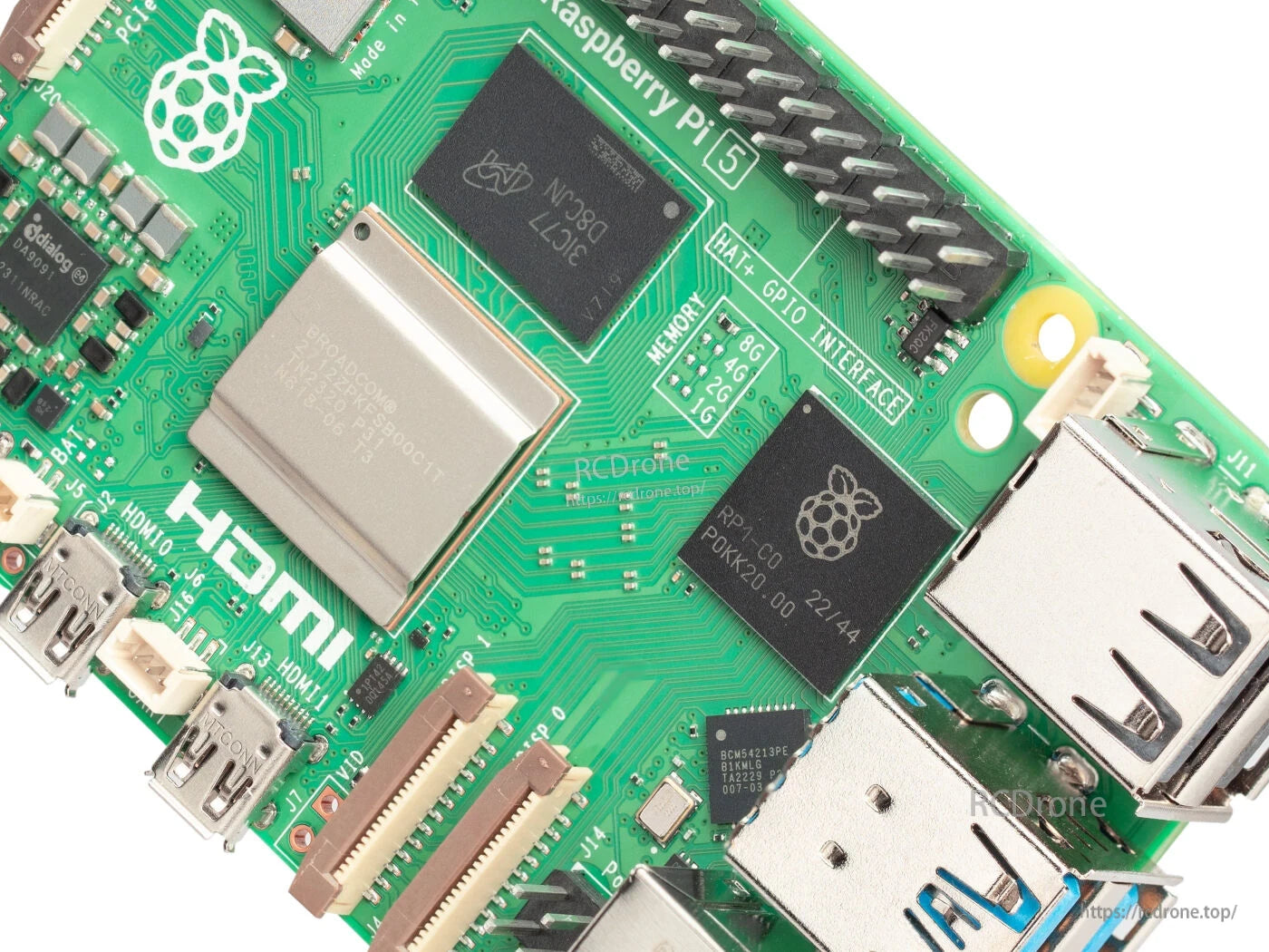 Raspberry Pi 5 4GB Development Computer with 2.4GHz Cortex‑A76, VideoCore VII, Dual 4Kp60 HDMI, Wi‑Fi, Bluetooth, PCIe