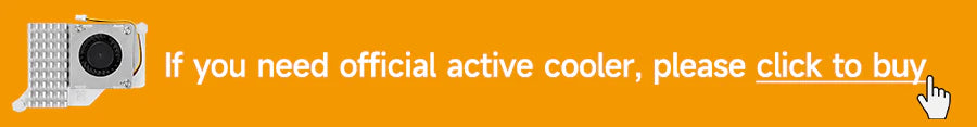 CTA banner offering Raspberry Pi official active cooler purchase link