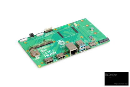 Raspberry Pi Compute Module 5 IO Board (CM5IO) with M.2 M key, dual HDMI 2.0, USB 3, Gigabit Ethernet PoE+, HAT+ GPIO