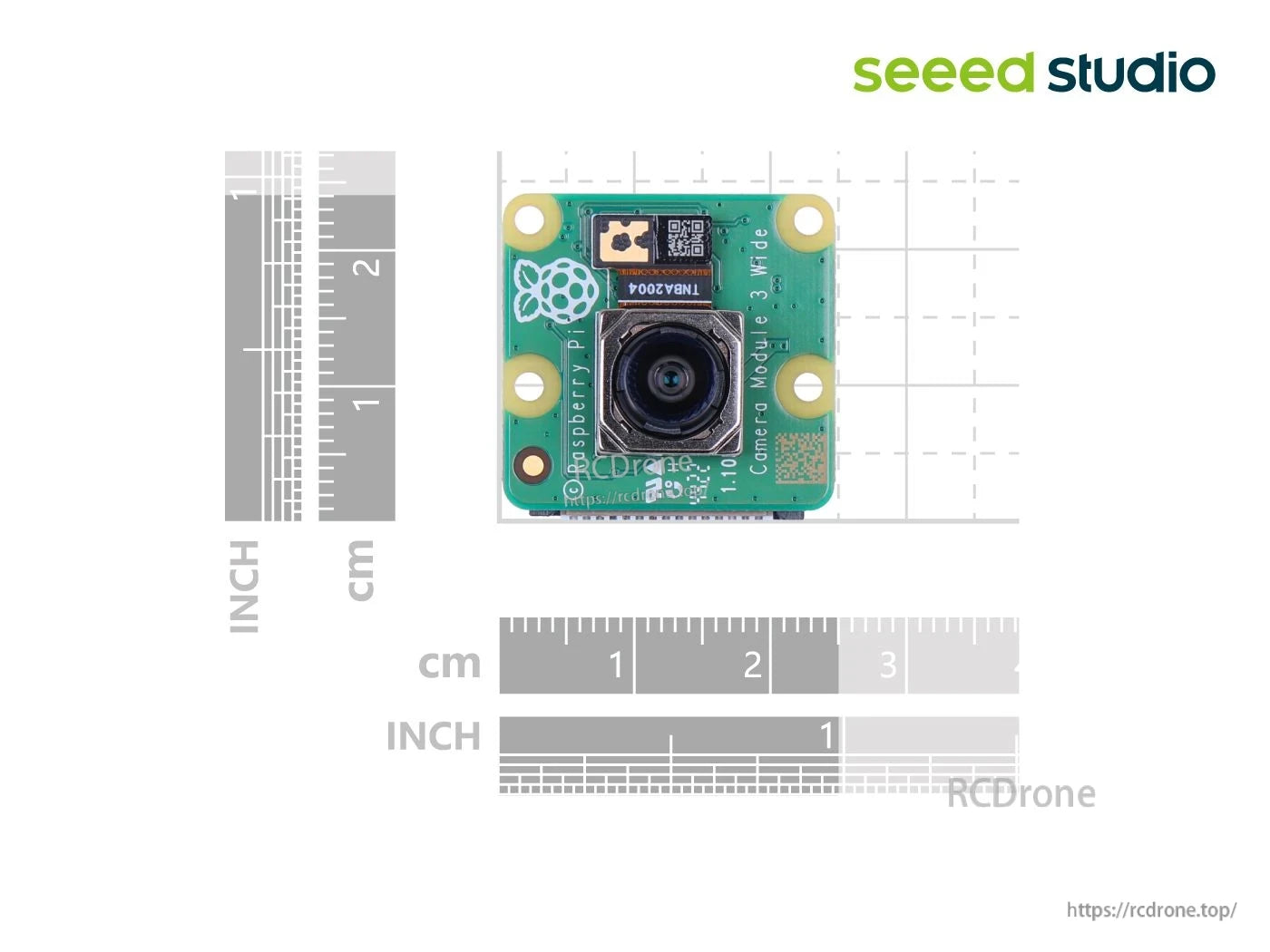 Raspberry Pi Camera Module 3 Wide – Sony IMX708, 12MP HDR, 4608 × 2592, 120° Diagonal FOV, IR Cut Filter, Autofocus