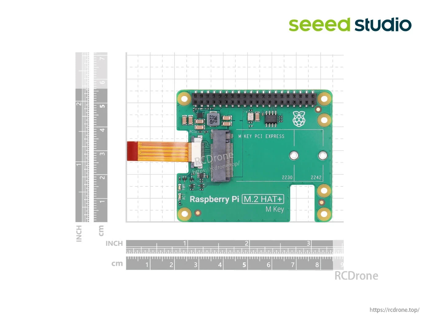 Raspberry Pi M.2 HAT+ with M Key PCIe supports 2230/2242 NVMe SSDs and includes active cooler compatibility for enhanced performance.