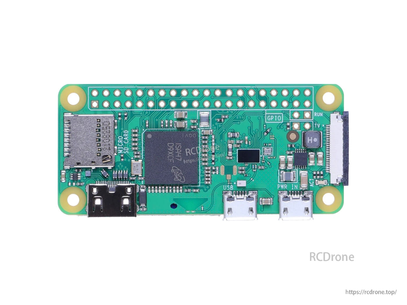 Raspberry Pi Zero W Single-Board Computer, BCM2835 1GHz, 512MB LPDDR2, Wi‑Fi 802.11n, Bluetooth 4.1, Mini HDMI, 40‑pin GPIO