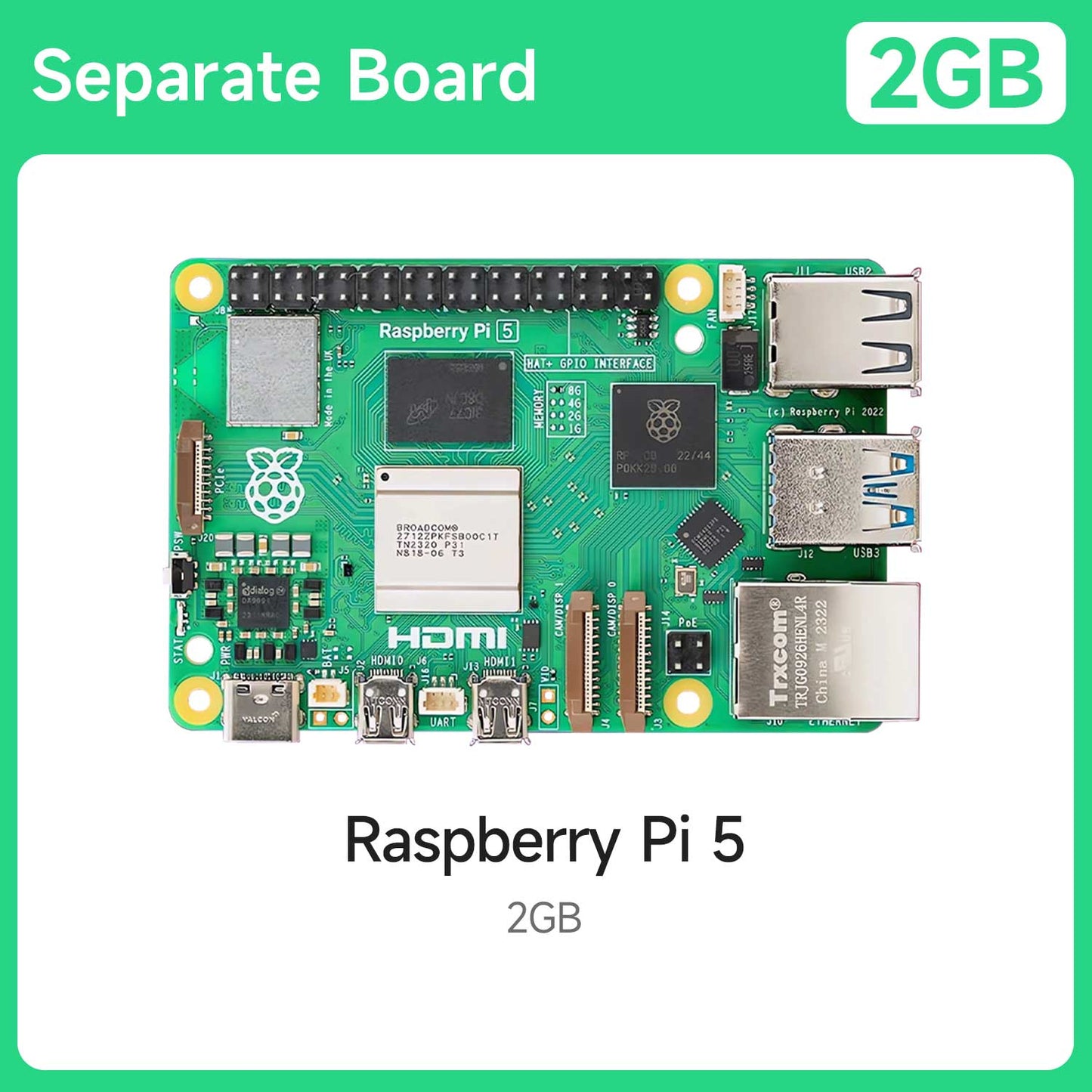 Raspberry Pi 5 AI Large Model Board and Starter Kit(1G/2G/4G/8G/16G)