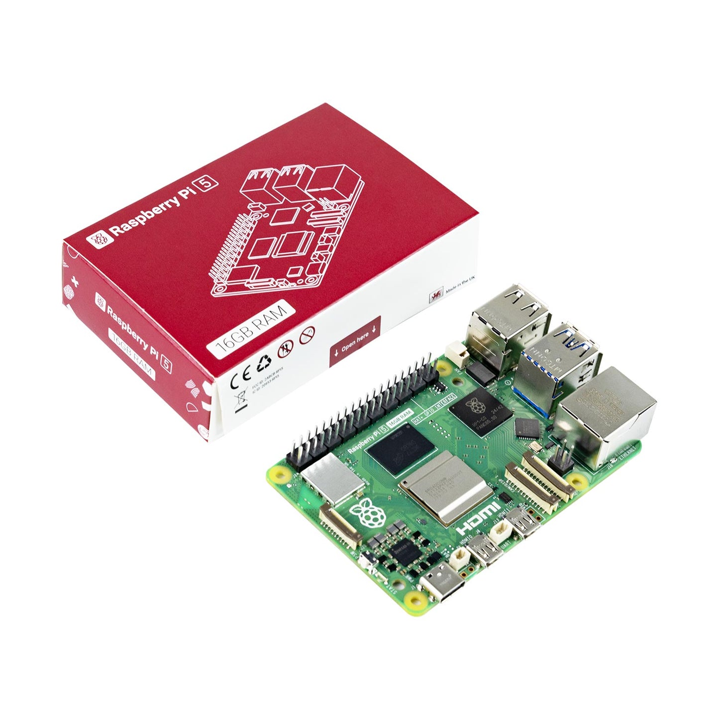 Raspberry Pi 5 AI Large Model Board and Starter Kit(1G/2G/4G/8G/16G)