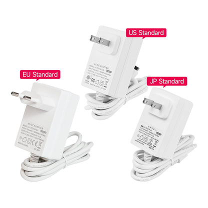 Yahboom 27W USB-C PD Power Supply (5.1V/5A) for Raspberry Pi 5, 1.2m Cable, US/EU/JP Plug