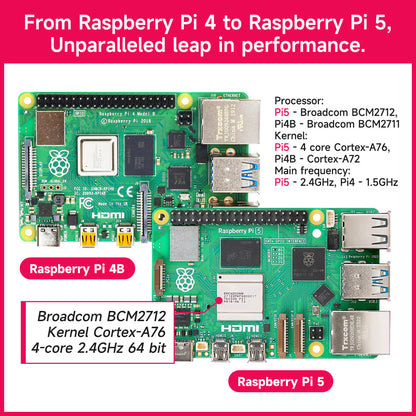 Raspberry Pi 5 AI Large Model Board and Starter Kit(1G/2G/4G/8G/16G)