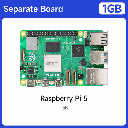 Yahboom Raspberry Pi 5 KI Großmodell-Platine und Starterkit (1GB/2GB/4GB/8GB/16GB)