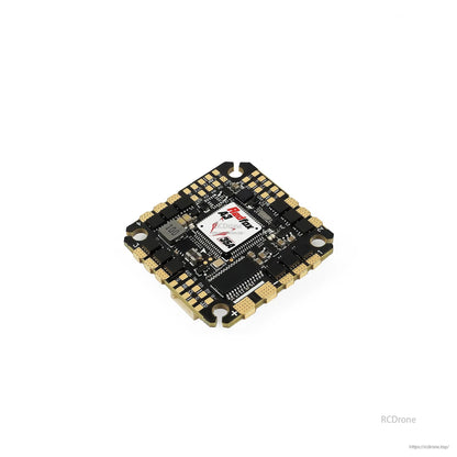 Low-angle perspective view highlighting board thickness, corner mounts, and gold-plated pads