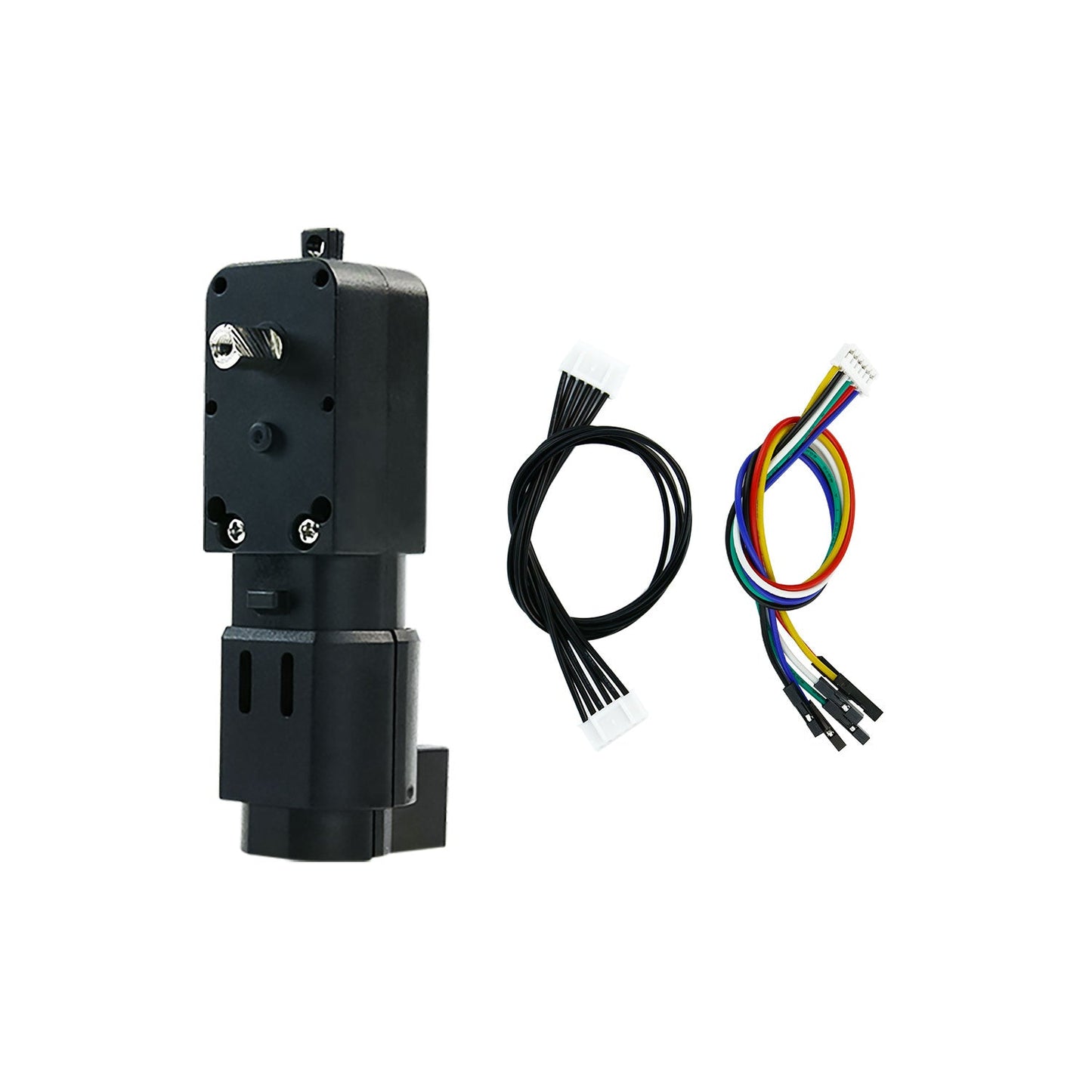 Yahboom TT DC gear motor with Hall encoder, 6V 1:45 gearbox, with encoder cable and jumper leads