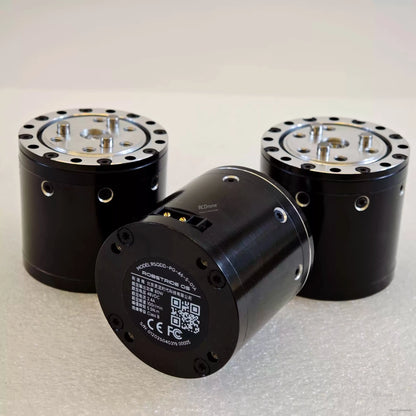 The RobStride 05 QDD actuator module offers 5.5N·m torque, 48V power, dual magnetic encoders, and FOC control in a compact, 191g design for robotics.
