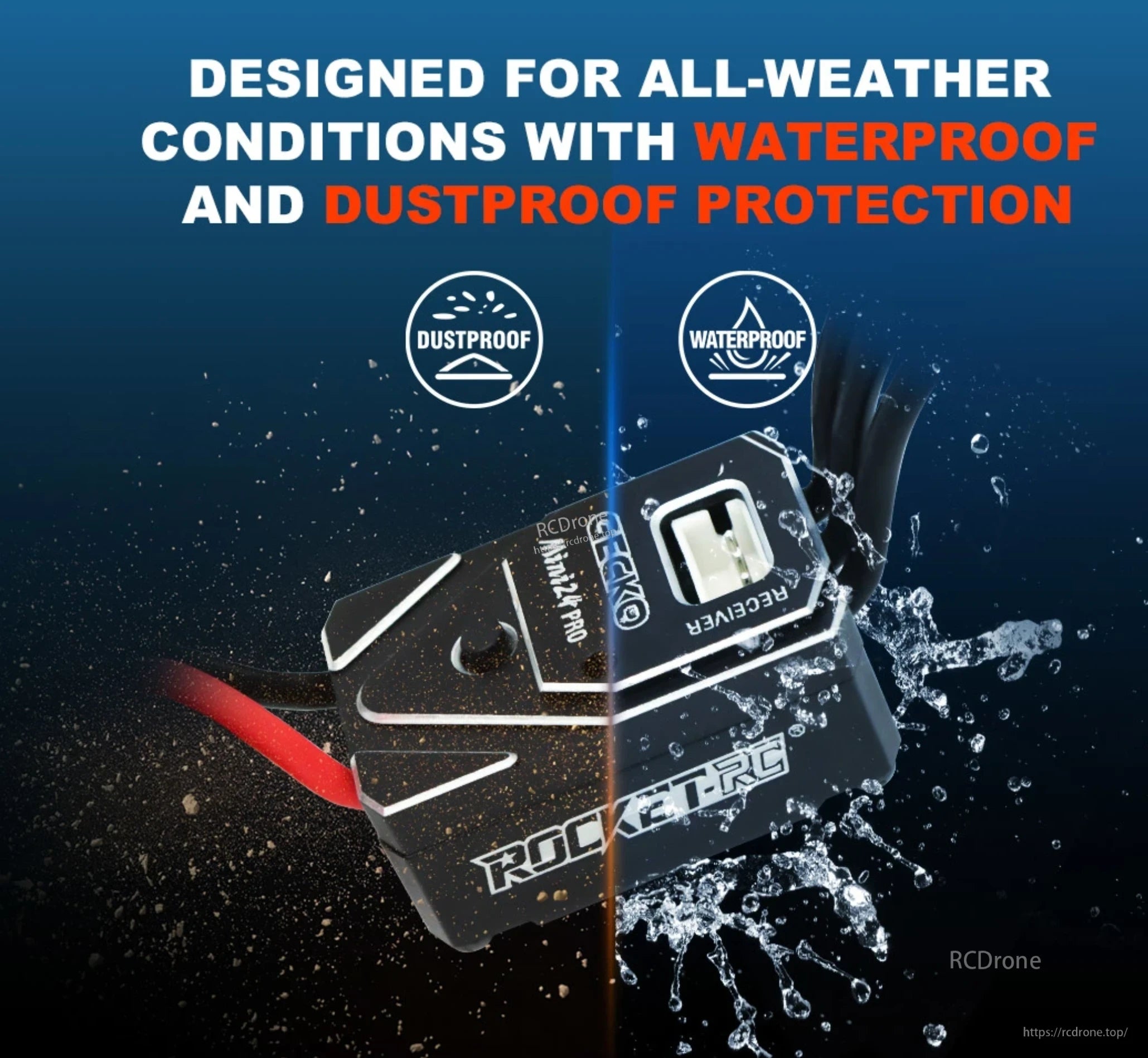 Rocket-RC MINI24 PRO ESC with waterproof and dustproof protection