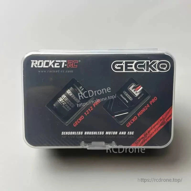 Rocket-RC GECKO sensorless brushless motor and ESC retail package