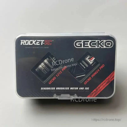 Rocket-RC GECKO sensorless brushless motor and ESC retail package